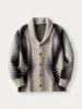 Geometric Print Knit Cardigans sold by Coofandy