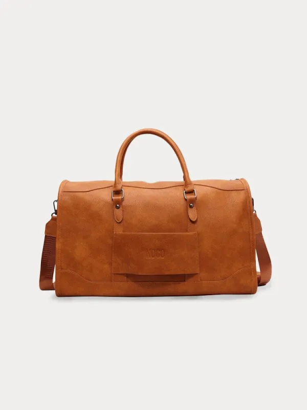 Durable Leather Duffle Bag sold by Coofandy