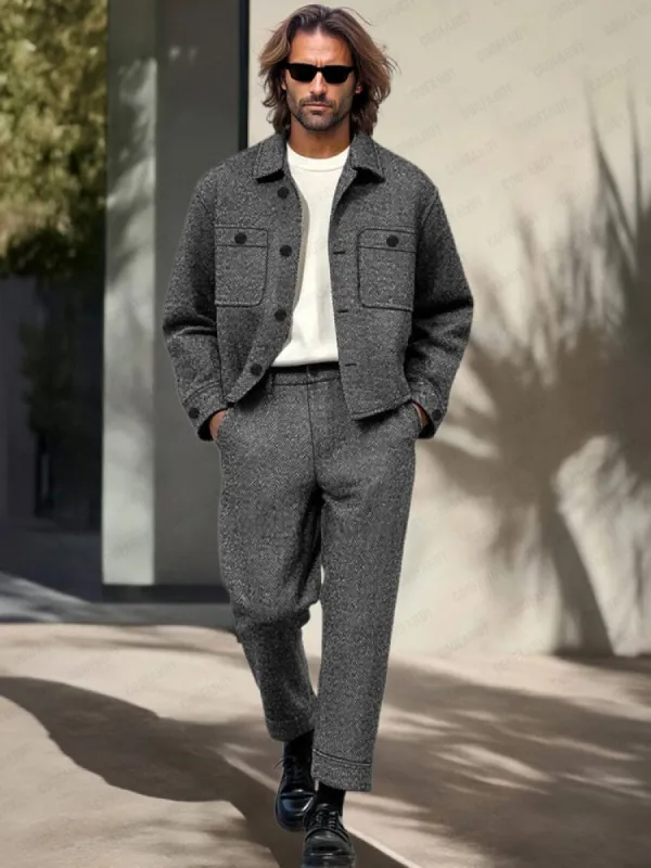 Timeless Utility jacket Pants Set sold by Coofandy