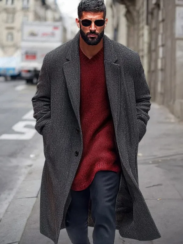Stylish Single Breasted Coat sold by Coofandy