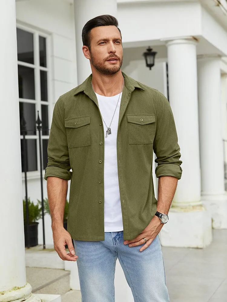 Leisure Waffle Shirt Jacket (US Only) sold by Coofandy