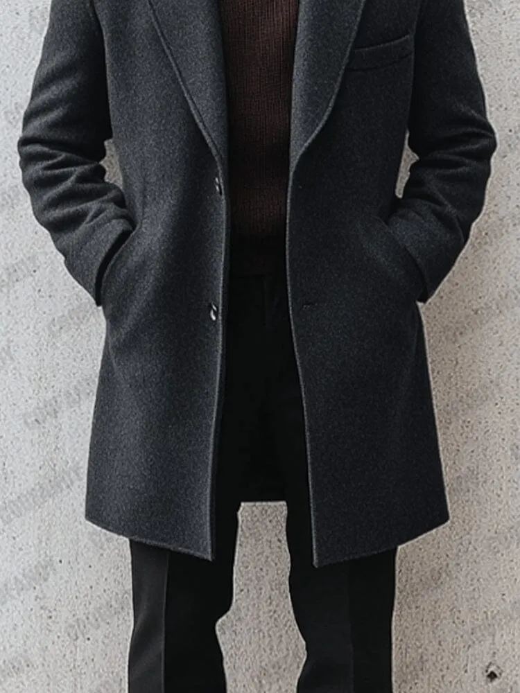 Classic Tailored Two-Button Coat sold by Coofandy product image thumbnail 5