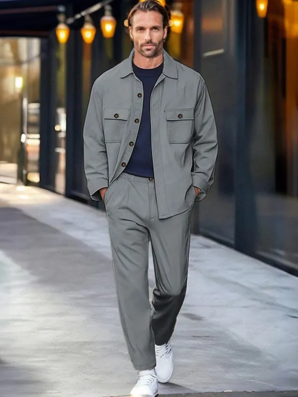 Modern Utility Jacket Set sold by Coofandy
