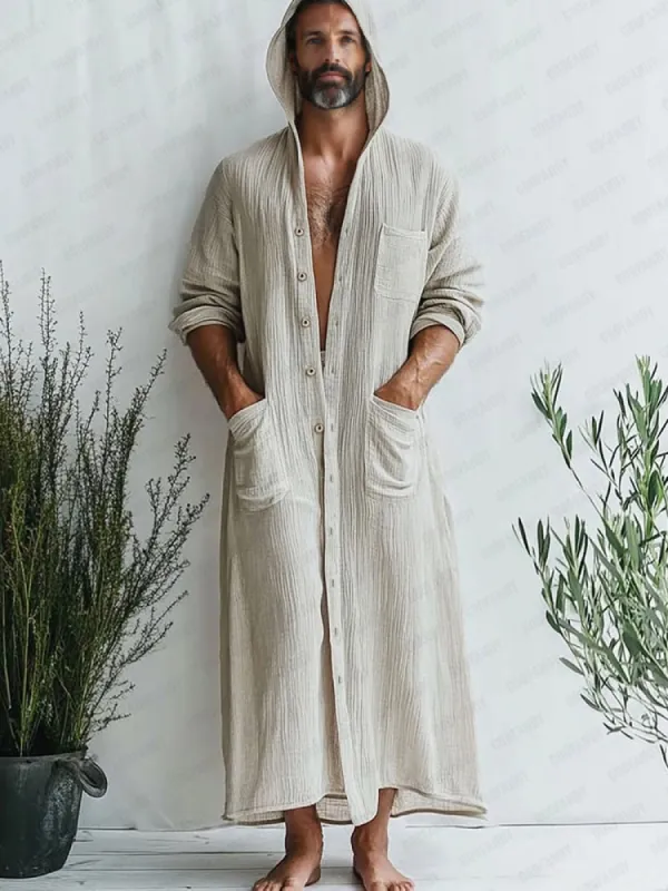 Comfy Hooded 100% Cotton Robe sold by Coofandy