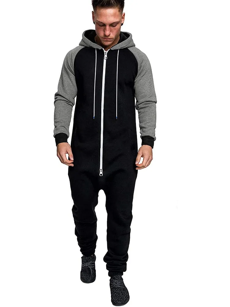 Casual Full Zip Hooded Jumpsuit (US Only) sold by Coofandy product image thumbnail 5