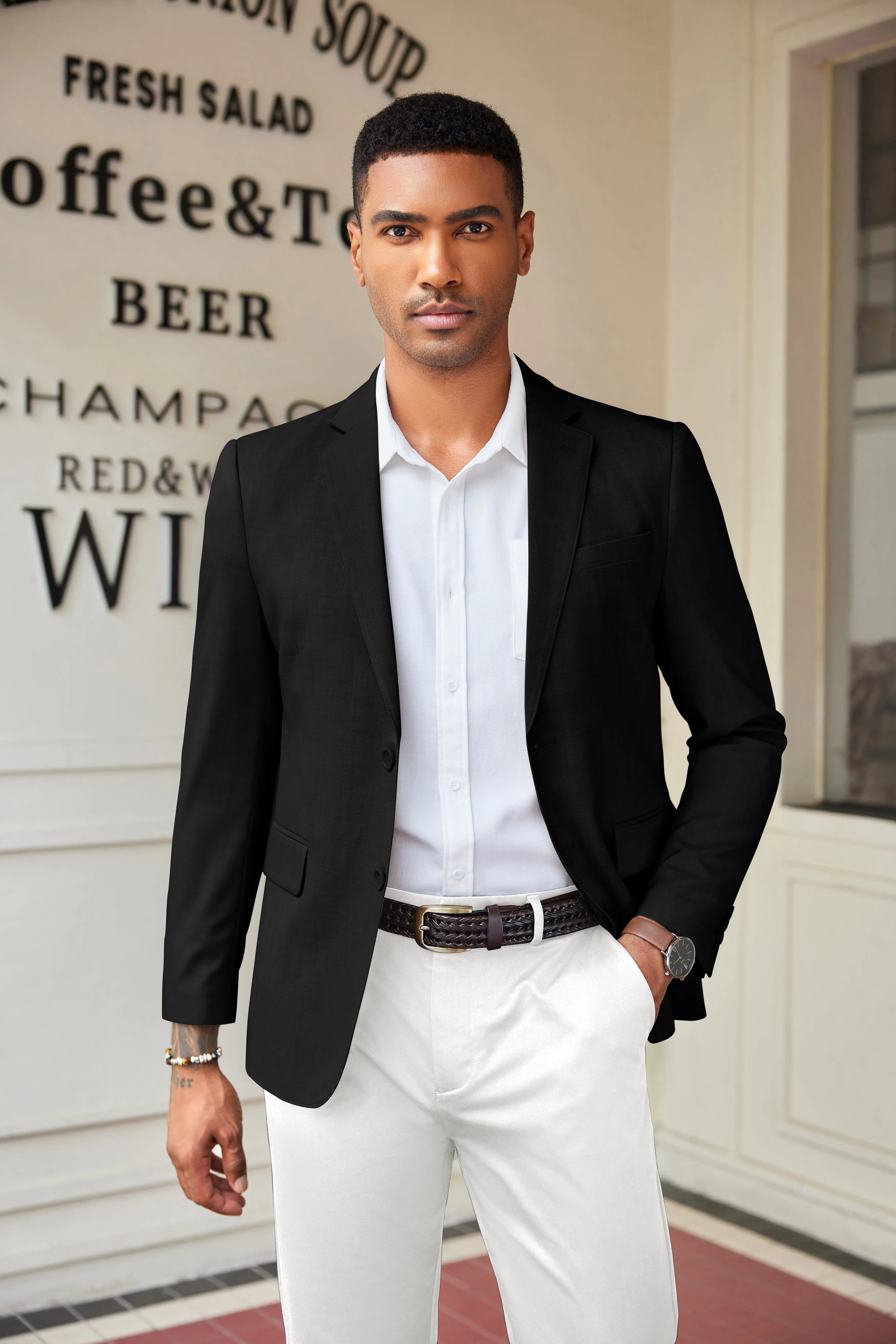 Casual Slim Fit Suit Jacket (US Only) sold by Coofandy product image thumbnail 2