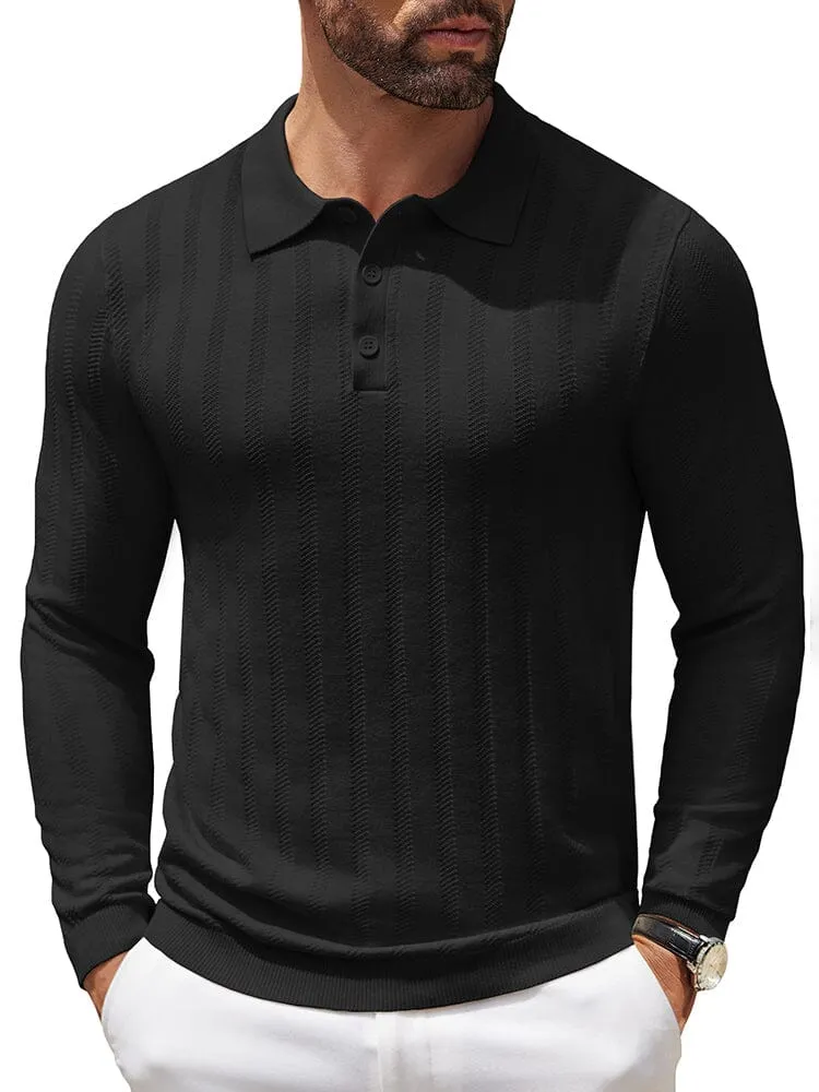 Casual Stretch Ribbed Knit Shirts (US Only) sold by Coofandy product image thumbnail 3