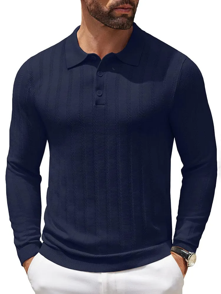 Casual Stretch Ribbed Knit Shirts (US Only) sold by Coofandy product image thumbnail 2