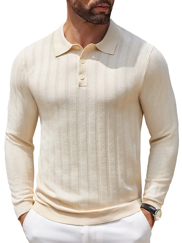 Casual Stretch Ribbed Knit Shirts (US Only) sold by Coofandy product image thumbnail 4