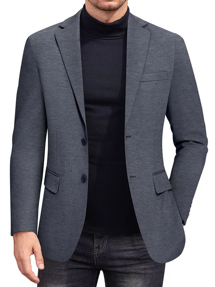 Casual Stretch Knit Blazer (US Only) sold by Coofandy product image thumbnail 2