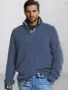 Leisure Stand Collar Knit Sweater sold by Coofandy