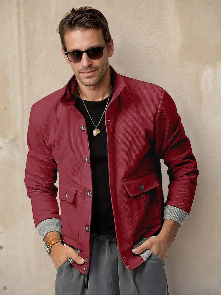 Stylish Casual Corduroy Jacket sold by Coofandy product image thumbnail 4