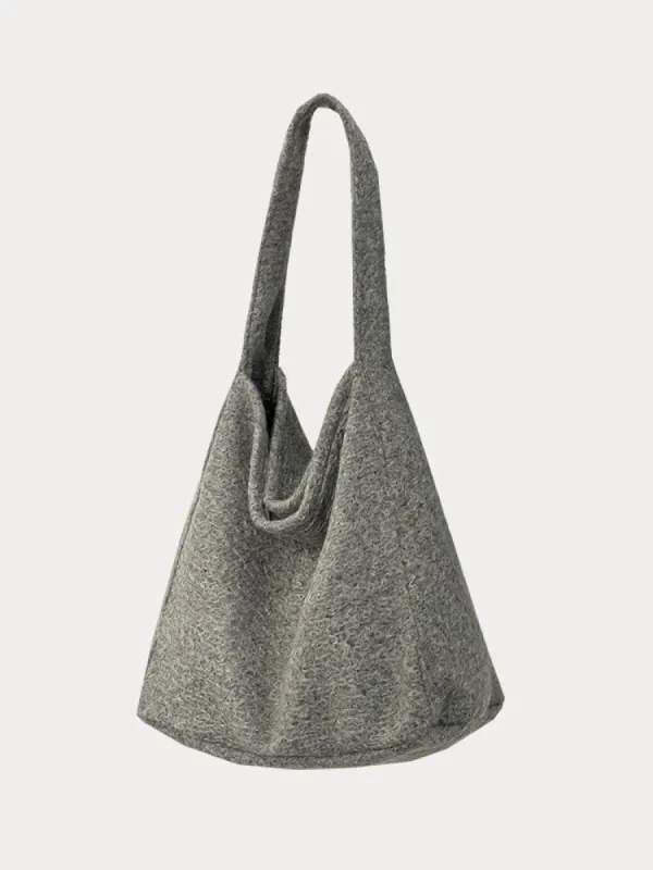 Soft Tweed Canvas Shoulder Bag sold by Coofandy