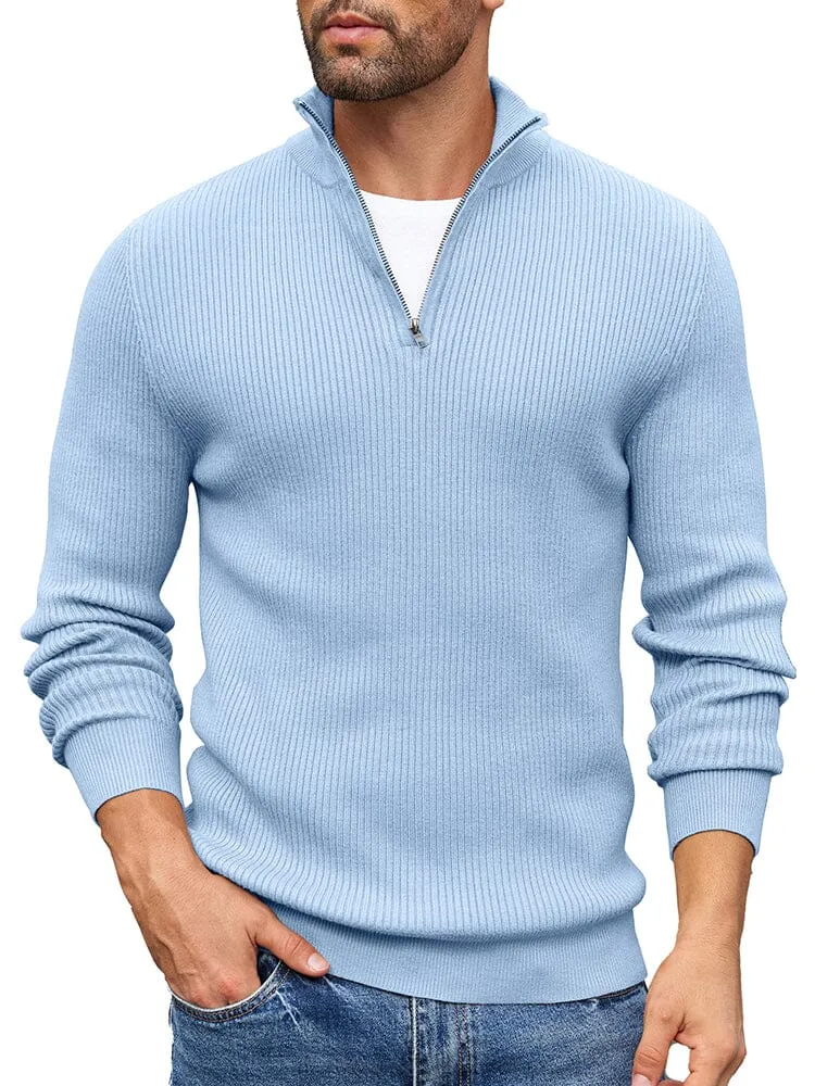 Timeless Stand Collar Knit Sweater (US Only) sold by Coofandy product image thumbnail 2