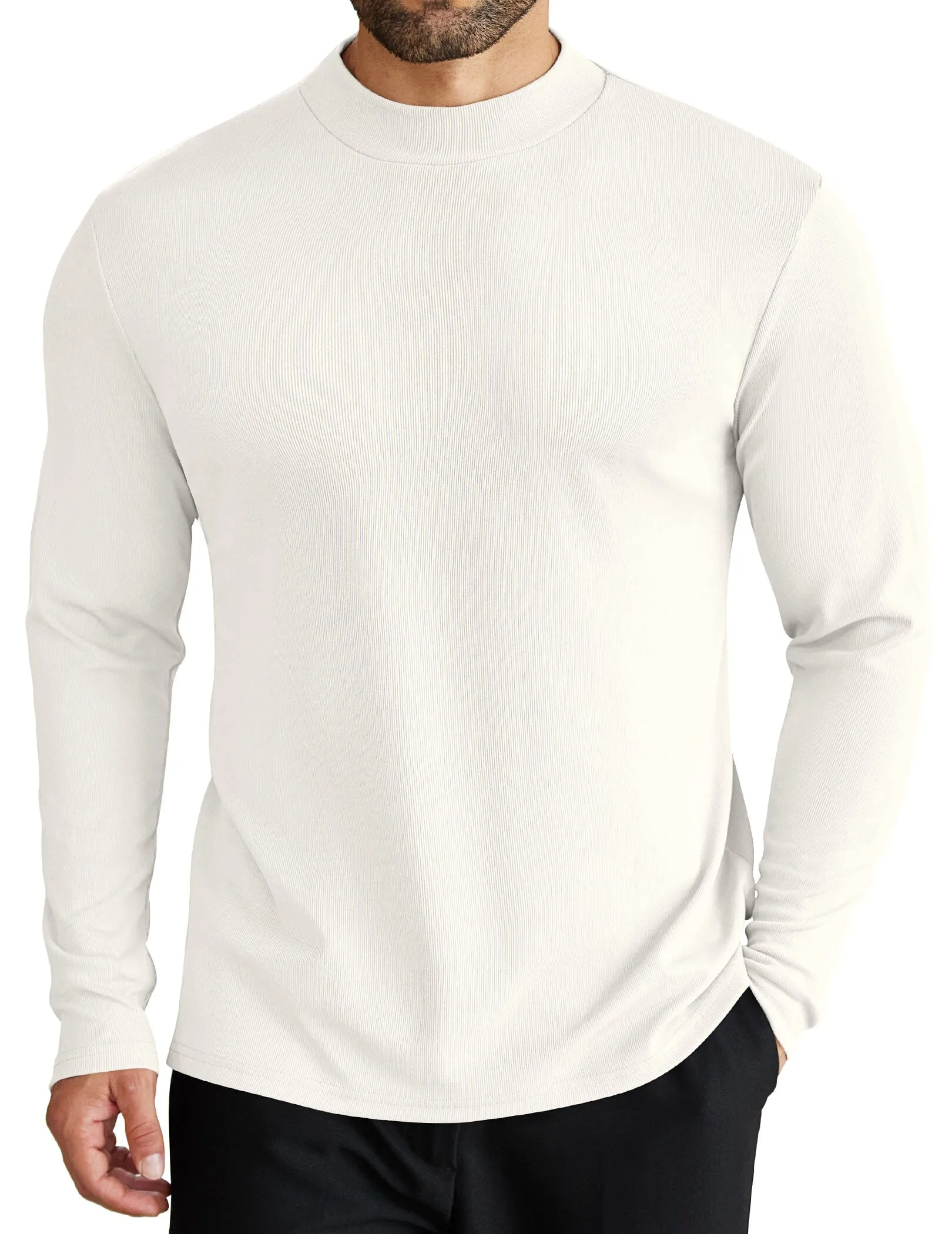 Lightweight Ribbed Pullover Sweater (US Only) sold by Coofandy product image thumbnail 3