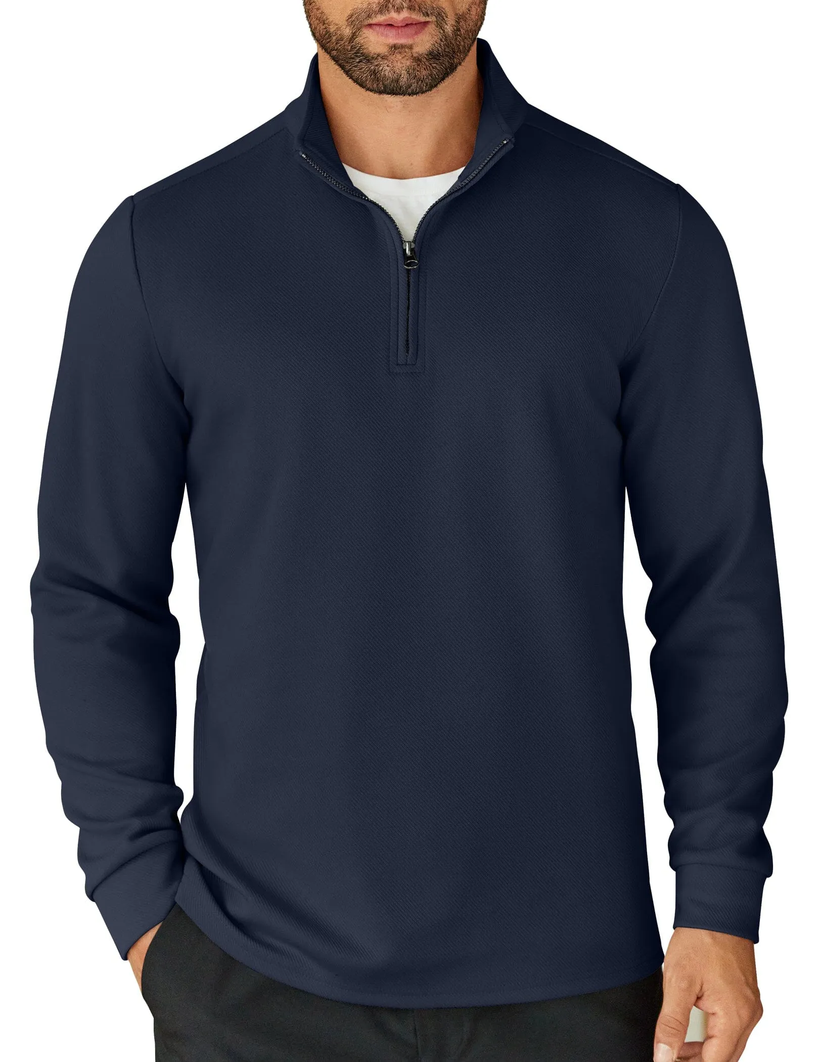 Casual Quarter Zip Sweatshirt (US Only) sold by Coofandy product image thumbnail 4