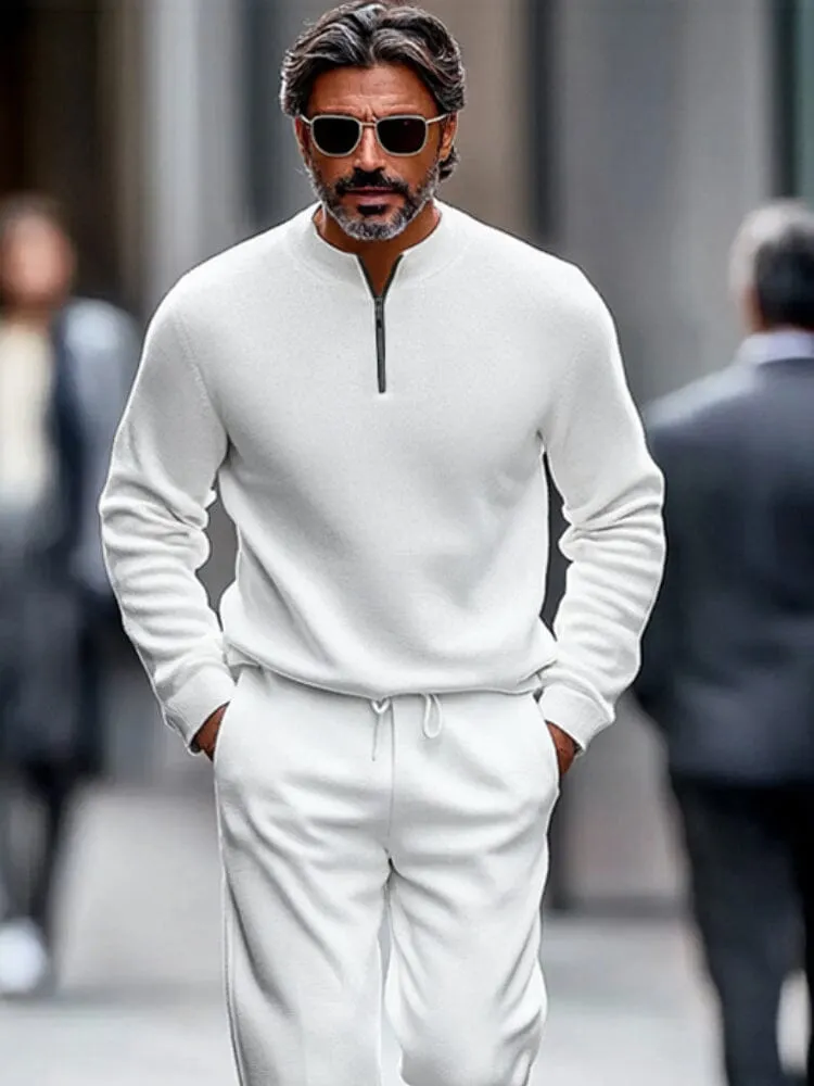 Simple Quarter Zip Tracksuit Set sold by Coofandy product image thumbnail 3