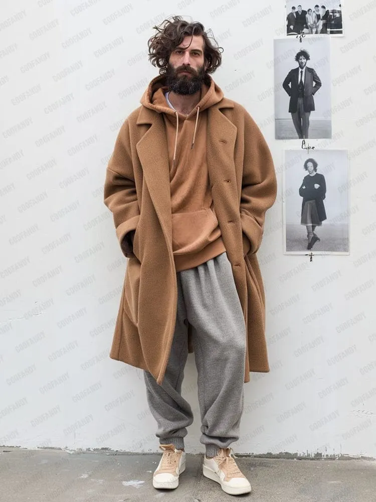 Urban Casual Tweed Coat sold by Coofandy