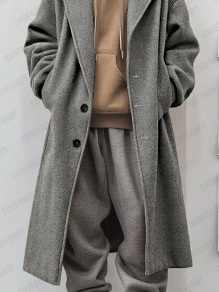 Utility Comfy Lined Tweed Coat sold by Coofandy product image thumbnail 5