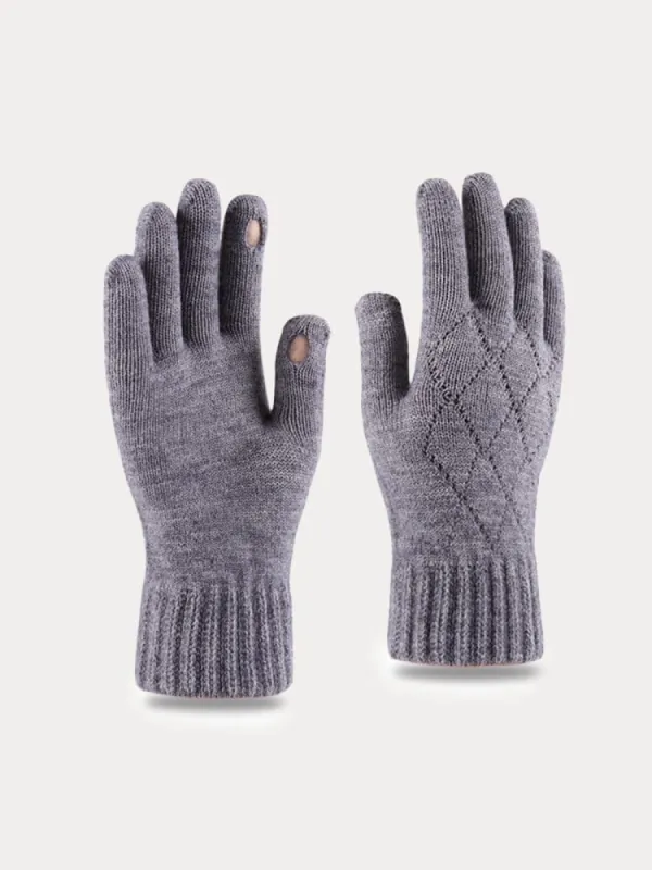 Cable Knit Touch Screen Gloves sold by Coofandy