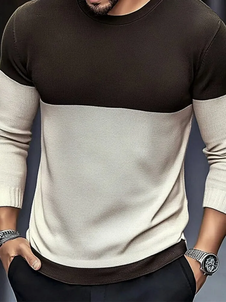 Modern Soft Color Block Sweater sold by Coofandy product image thumbnail 4