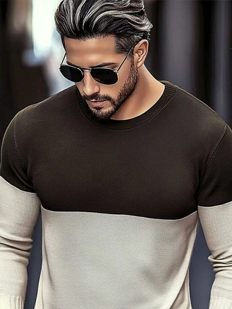 Modern Soft Color Block Sweater sold by Coofandy product image thumbnail 3