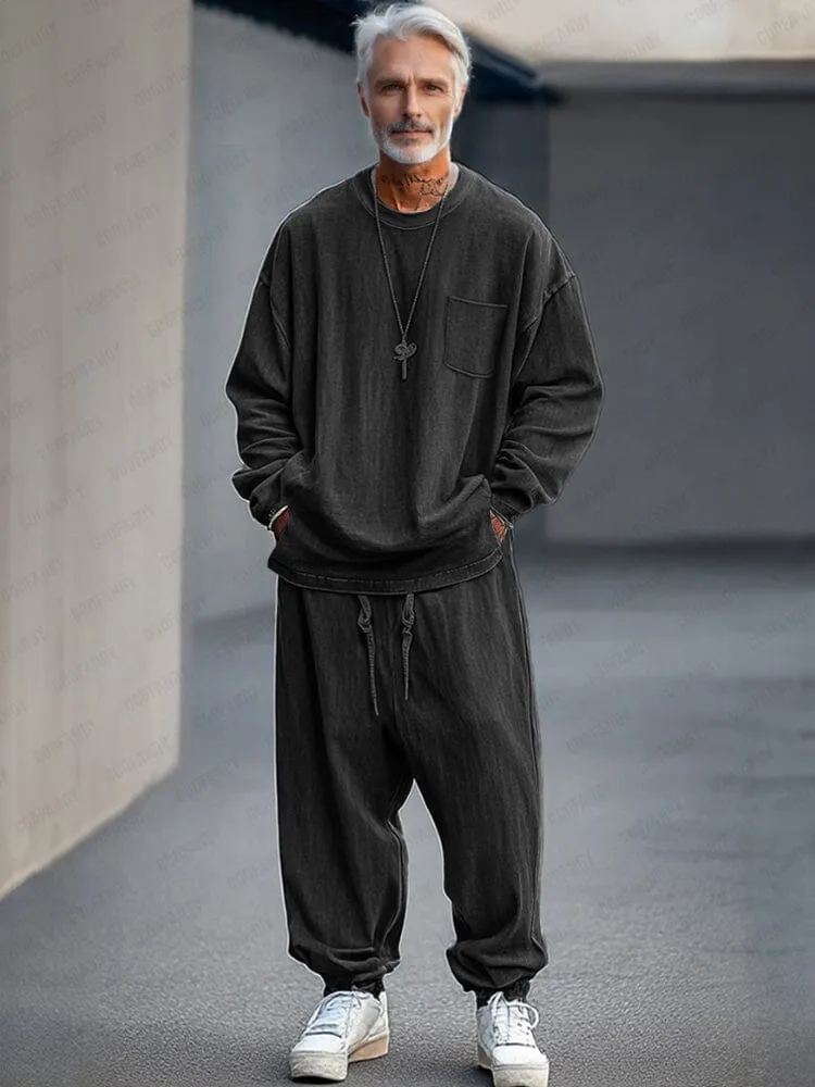 Fashion Faux Denim 2-Piece Set sold by Coofandy product image thumbnail 2