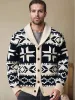 Comfy Bohemian Jacquard Cardigan sold by Coofandy