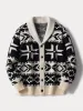 Comfy Bohemian Jacquard Cardigan sold by Coofandy