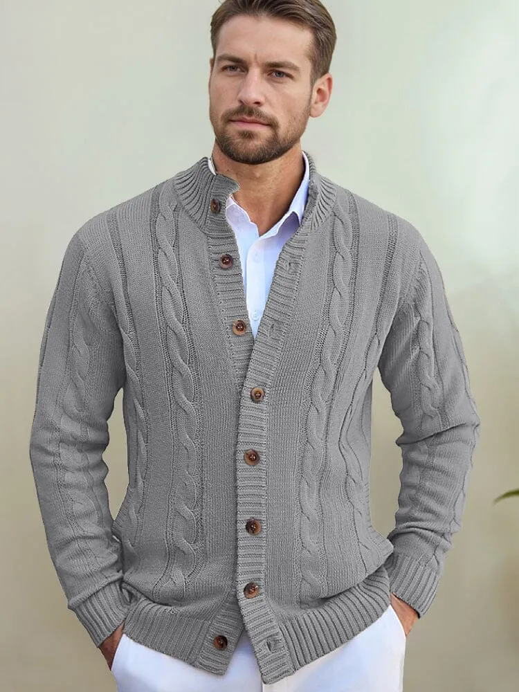 Effortless Cable Knit Cardigan sold by Coofandy product image thumbnail 2