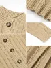 Effortless Cable Knit Cardigan sold by Coofandy