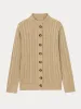 Effortless Cable Knit Cardigan sold by Coofandy