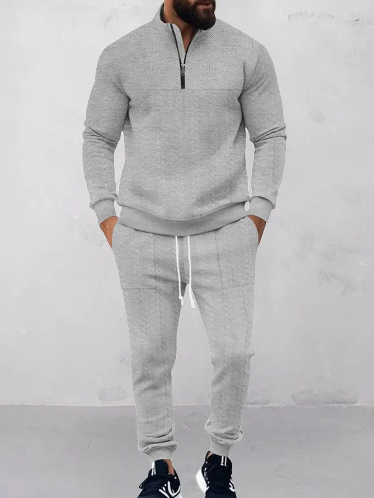 Modern Jacquard Activewear Set sold by Coofandy product image thumbnail 2