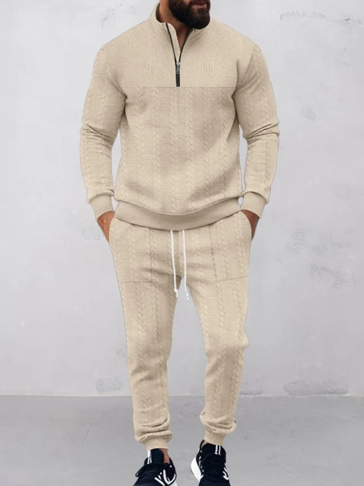 Modern Jacquard Activewear Set sold by Coofandy