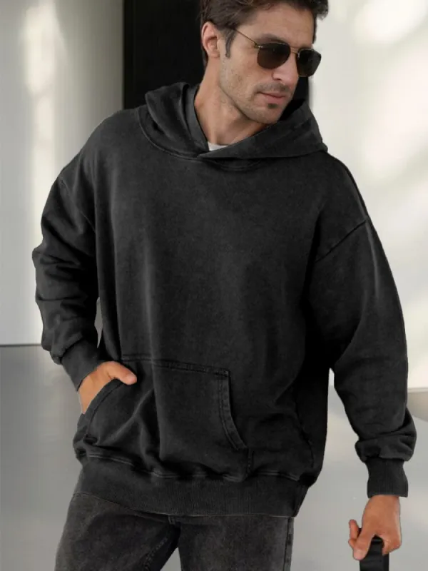 Casual Retro-Inspired Hoodie sold by Coofandy