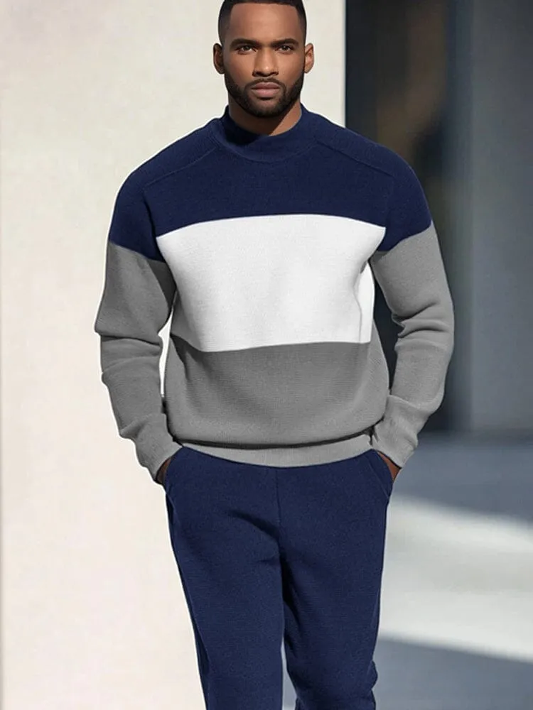 Leisure Colorblock Sweatsuit Set sold by Coofandy product image thumbnail 3