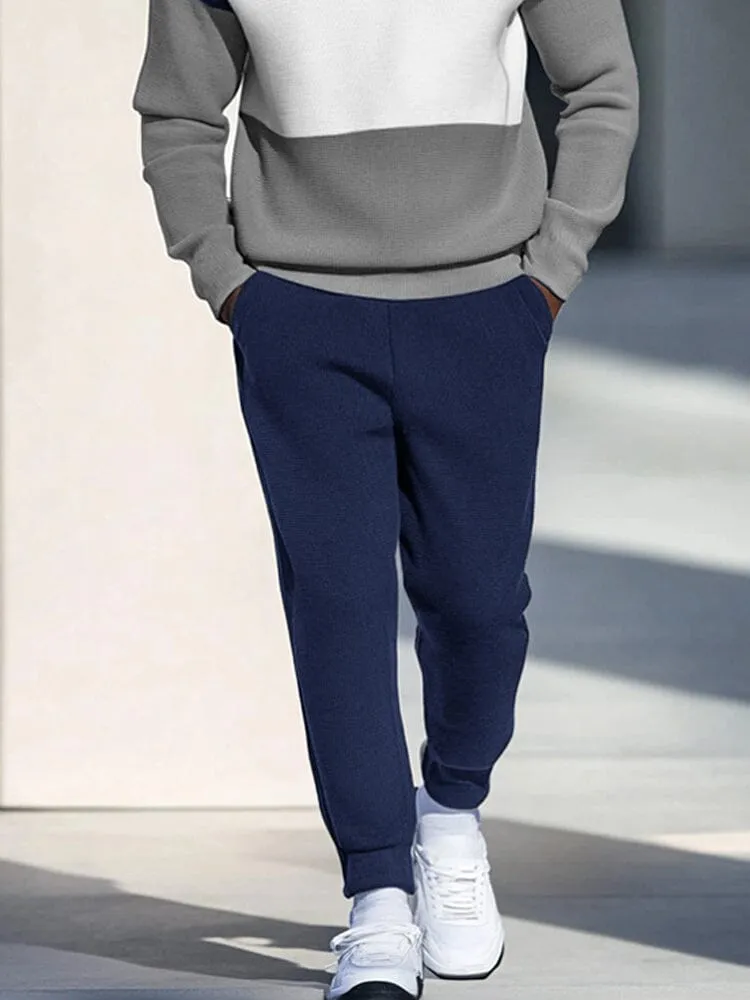 Leisure Colorblock Sweatsuit Set sold by Coofandy product image thumbnail 4