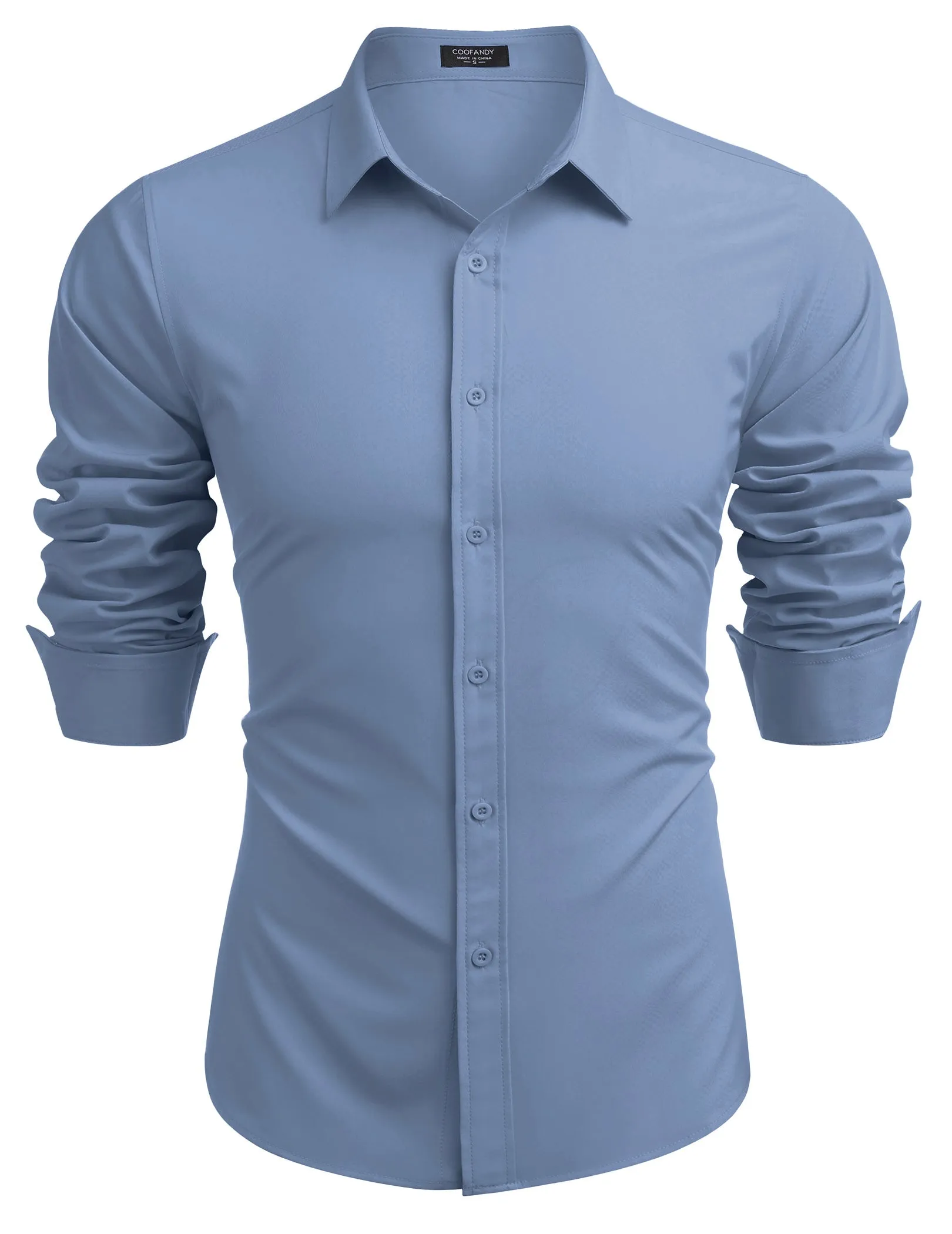 Casual Regular Fit Dress Shirt (US Only) sold by Coofandy product image thumbnail 5