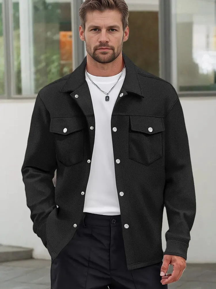 Leisure Utility Double Pockets Jacket sold by Coofandy product image thumbnail 3