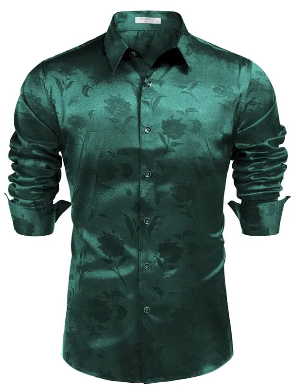 Modern Silk Stain Dress Shirts (US Only) sold by Coofandy