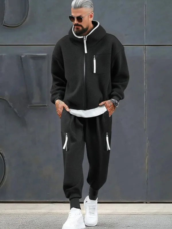 Streetwear Polar Fleece Matching Set sold by Coofandy