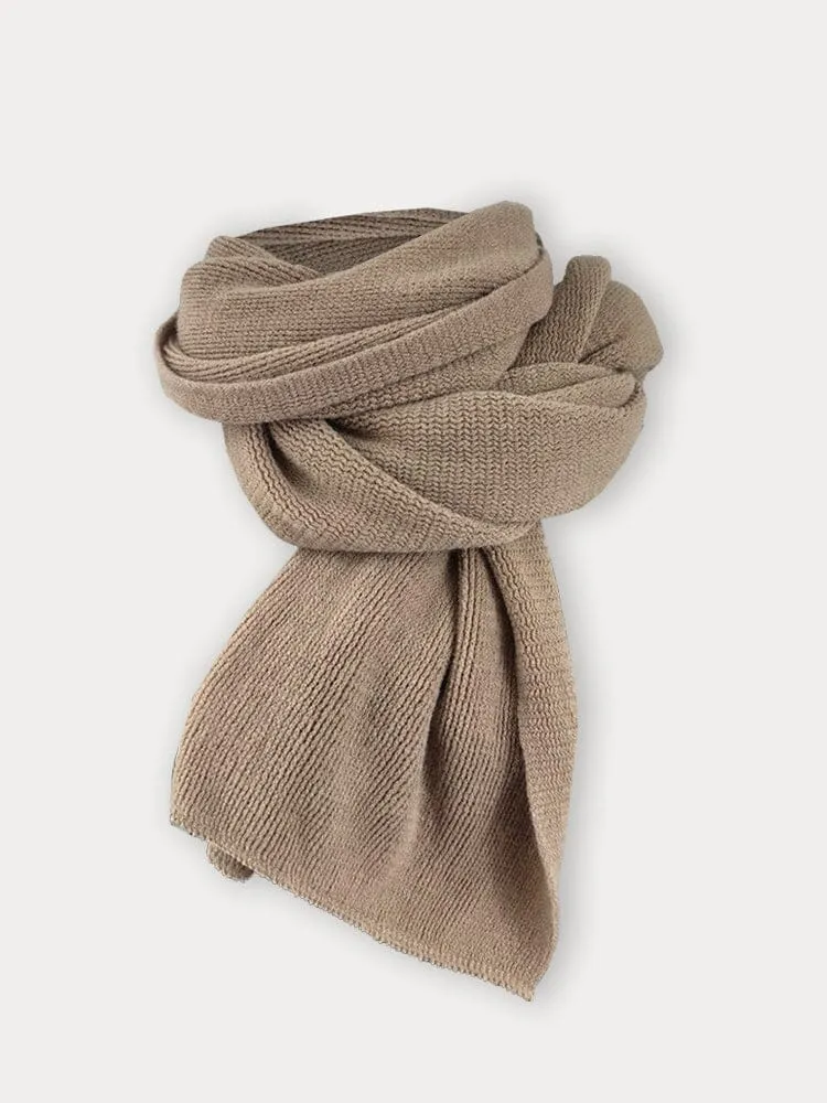 Minimalist Warm Knit Scarf sold by Coofandy product image thumbnail 4