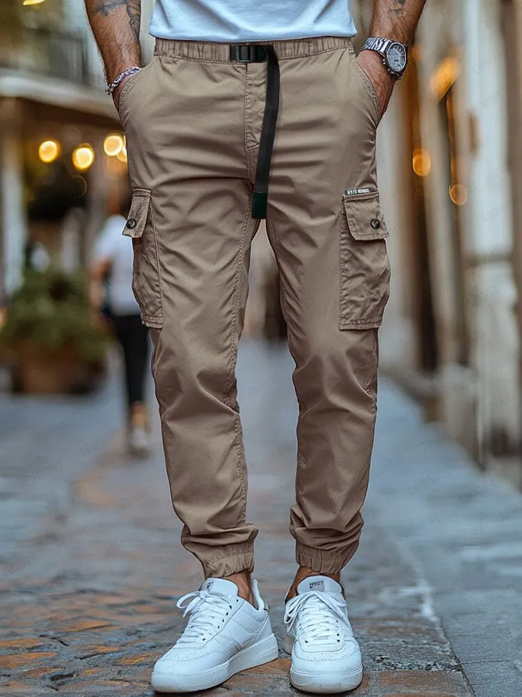 Casual Regular Fit Cargo Pants sold by Coofandy product image thumbnail 2