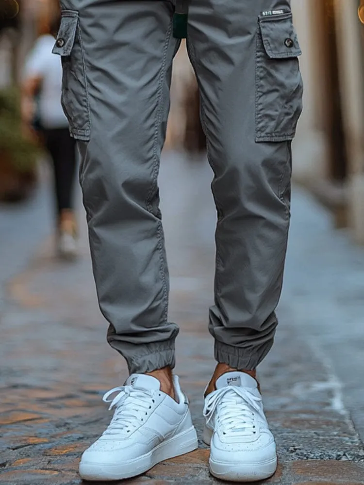 Casual Regular Fit Cargo Pants sold by Coofandy product image thumbnail 4
