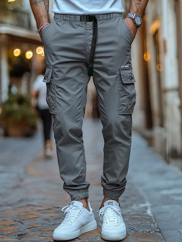 Casual Regular Fit Cargo Pants sold by Coofandy