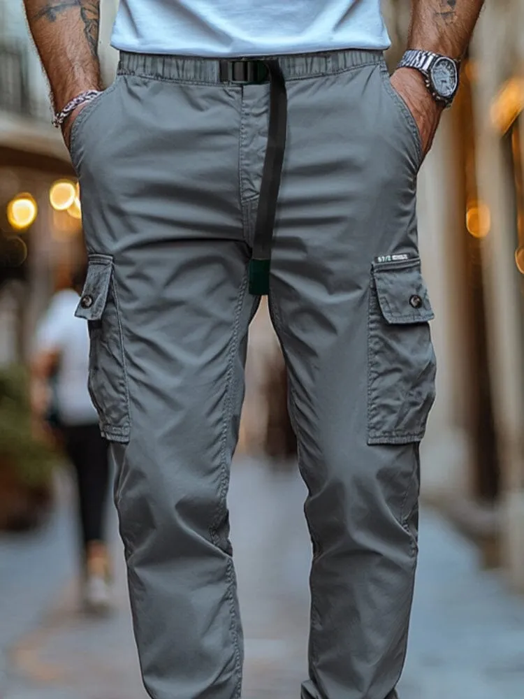 Casual Regular Fit Cargo Pants sold by Coofandy product image thumbnail 3