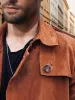 Vintage Comfy Suede Trench Coat sold by Coofandy