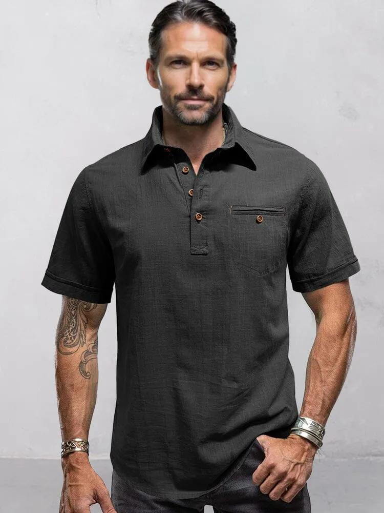 Minimalist Linen Style Shirt sold by Coofandy product image thumbnail 3