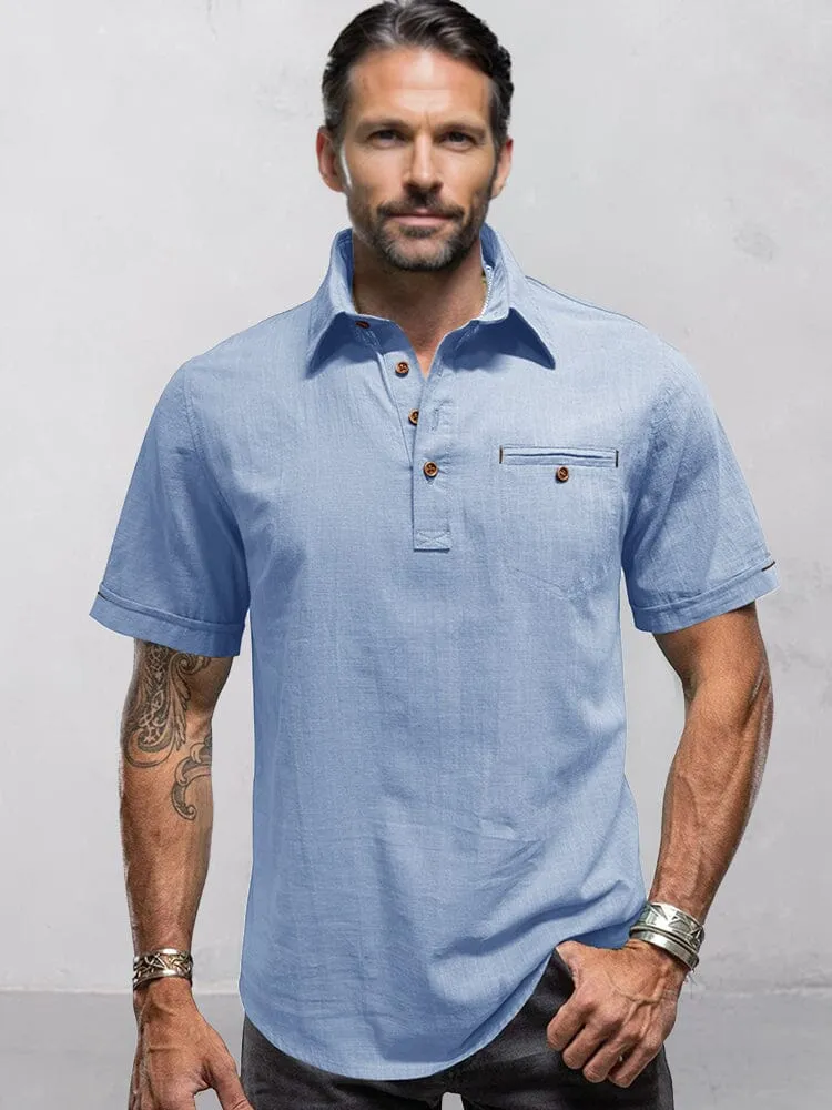 Minimalist Linen Style Shirt sold by Coofandy product image thumbnail 4