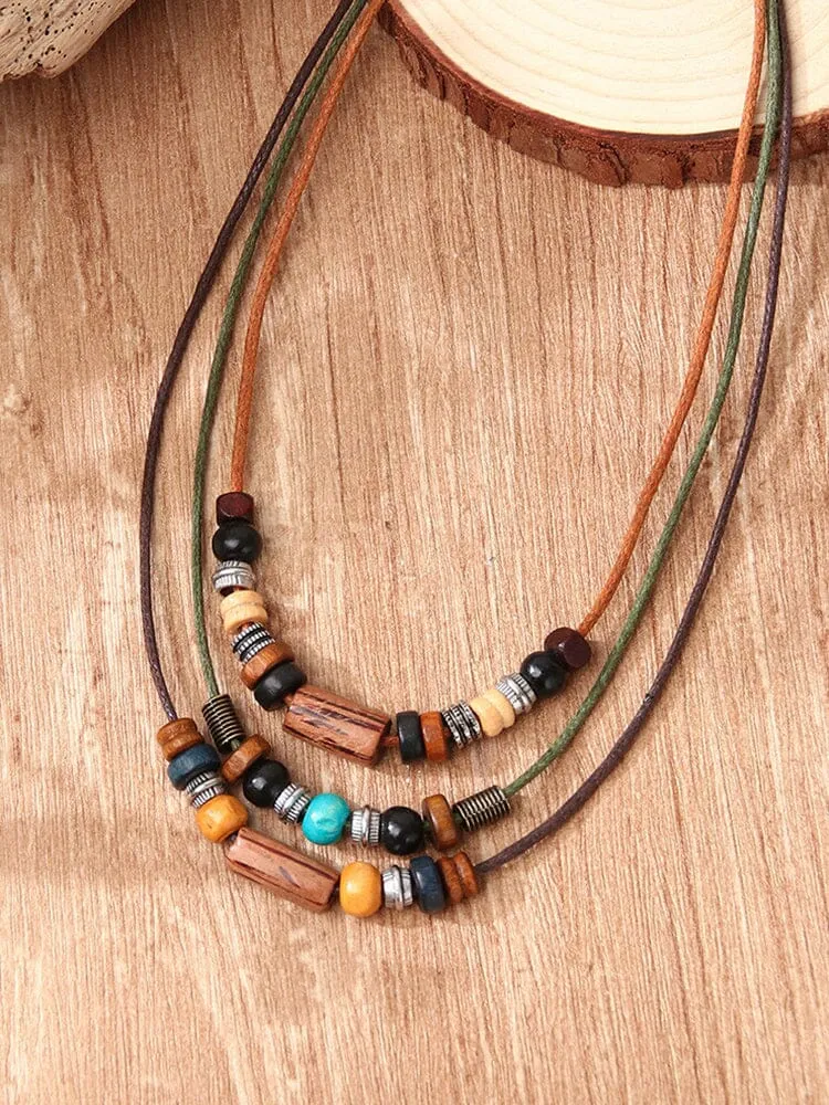 Ethnic Style Beaded Necklace sold by Coofandy